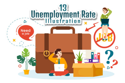 13 Unemployment Rate Illustration