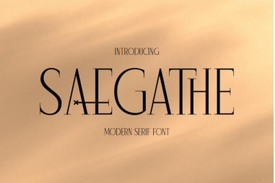 SAEGATHE Typeface