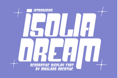 Isolia Dream Decorative Display Font