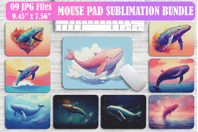 Beautiful Whale Mouse Pad Bundle