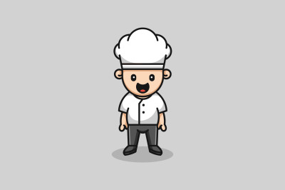 cute chef vector trmplate logo design