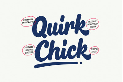 Quirk Chick - Quirky and Playful Script Font