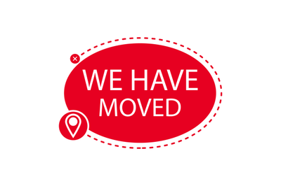 Label to relocation ofiice we have moved