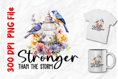 Stronger Than The Storm Vintage Bird