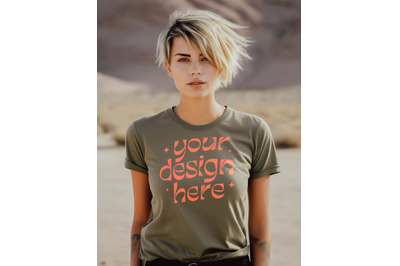 Bella Canvas 3001 Mockup, Bella Canvas  Tshirt Army Mockup, Simple Moc