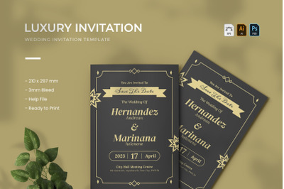 Luxury Wedding - Invitation