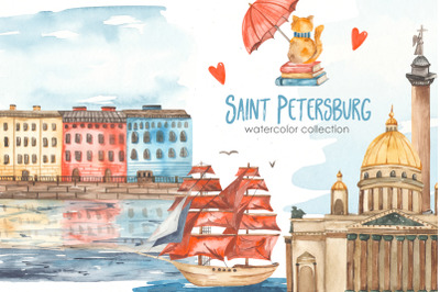Saint Petersburg watercolor