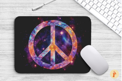 Mouse Pad Universal Peace Sign