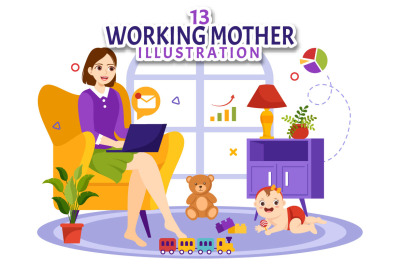 13 Working Mother Illustration