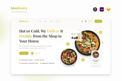 Mealivery - Food Delivery Hero Image