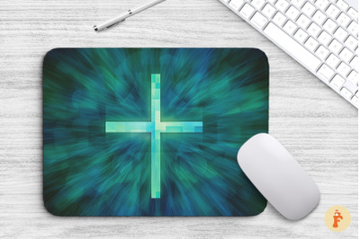 Mouse Pad Psychedelic Christian Cross