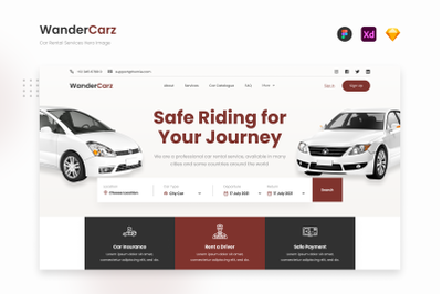 WanderCarz - Car Rental Services Hero Image