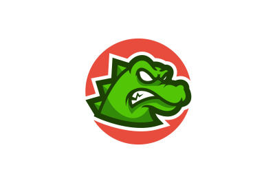 alligator face vector template logo design