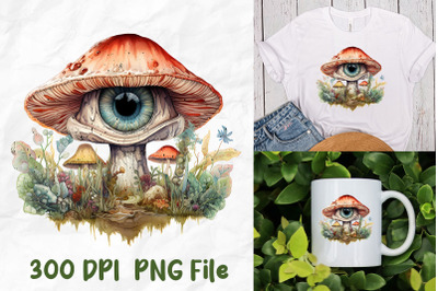 Hippie Mushrooms With Eyes