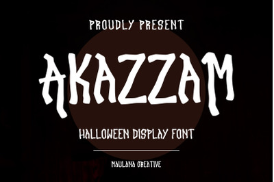 Akazzam Decorative Display Font