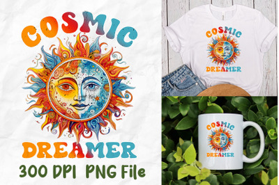 Cosmic Dreamere Hippie Sun Pattern