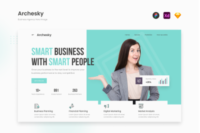 Archesky - Fresh Business Agency Hero Image