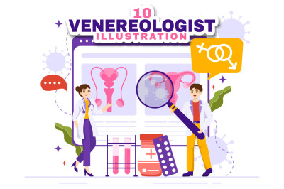 10 Venereologist Diagnostic Illustration