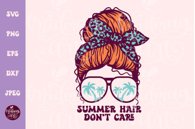 Summer hair don&#039;t care SVG PNG, Summer svg cut file, Sun svg, Sunglass