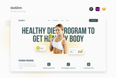 GoSlim - Simple &amp; Clean Diet Program Hero Image