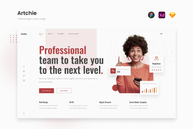 Artchie - Modern Professional Creative Agency Hero Image