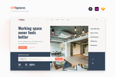 OffSpace - Professional Co-Working Space Hero Image