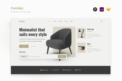 Furniez - Soft Minimalist Furniture Hero Image