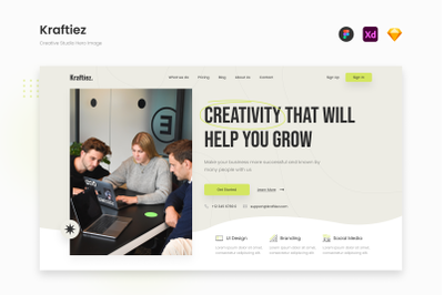 Kraftiez - Wavy Creative Studio Hero Image