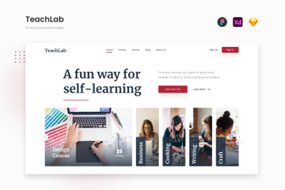 TeachLab - Modern and Professional Online Course Hero Image