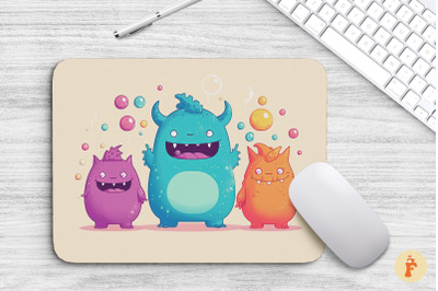 Happy Monsters Mouse Pad