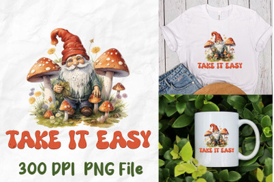 Take It Easy Hippie Gnome Mushrooms