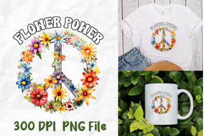 Flower Power Hippie Peace Sign