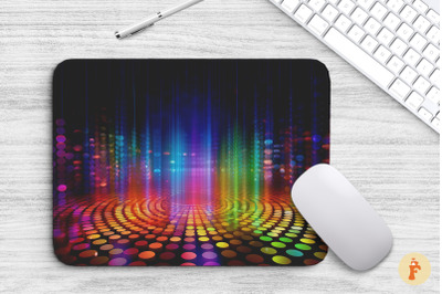 Psychedelic Disco Light Mouse Pad