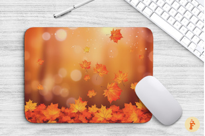 Beautiful Maple Fall Leaves Mouse Pad