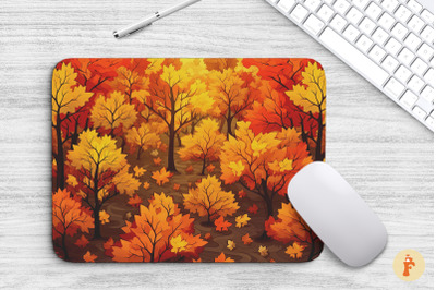 Beautiful Autumn Forest Mouse Pad