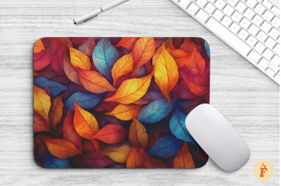 Autumn Leaves Artistic Mouse Pad