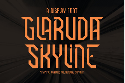 GLARUDA SKYLINE Typeface