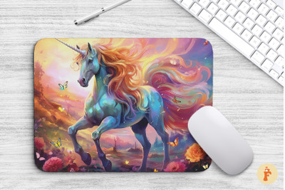 Dreamy Fairy Unicorn Mouse Pad