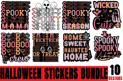Halloween Sticker Bundle&2C;Halloween Svg Disney&2C; Halloween Svg Friends&2C;