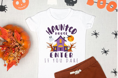 Haunted House Enter IYD | Halloween SVG Cut File