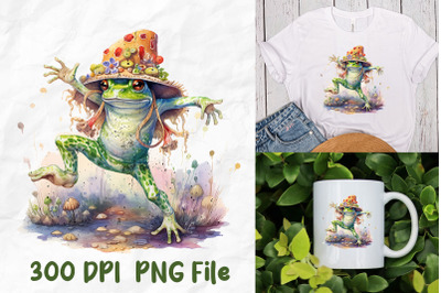 Hippie Retro Wild Flower Frog Dance