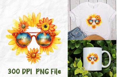 Hippie Sunflower Daisy Sunglasses Retro