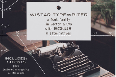 Wistar Typewriter SVG Font Family