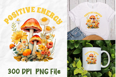 Positive Energy Hippie Mushroom Garden