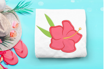 Tropical Flower | Applique Embroidery