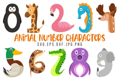 Animal Number SVG Bundle