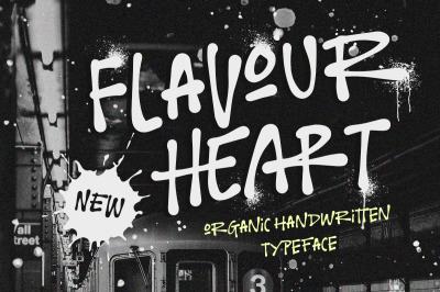 Flavour Heart - Organic Handwritten
