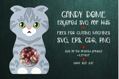 Scottish Fold Cat| Candy Dome Template