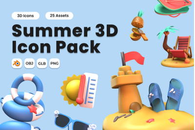 Summer 3D Icon Pack Vol 2