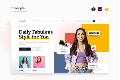 Fabstyle - Cheerful Rainbow Clothing Store Hero Image